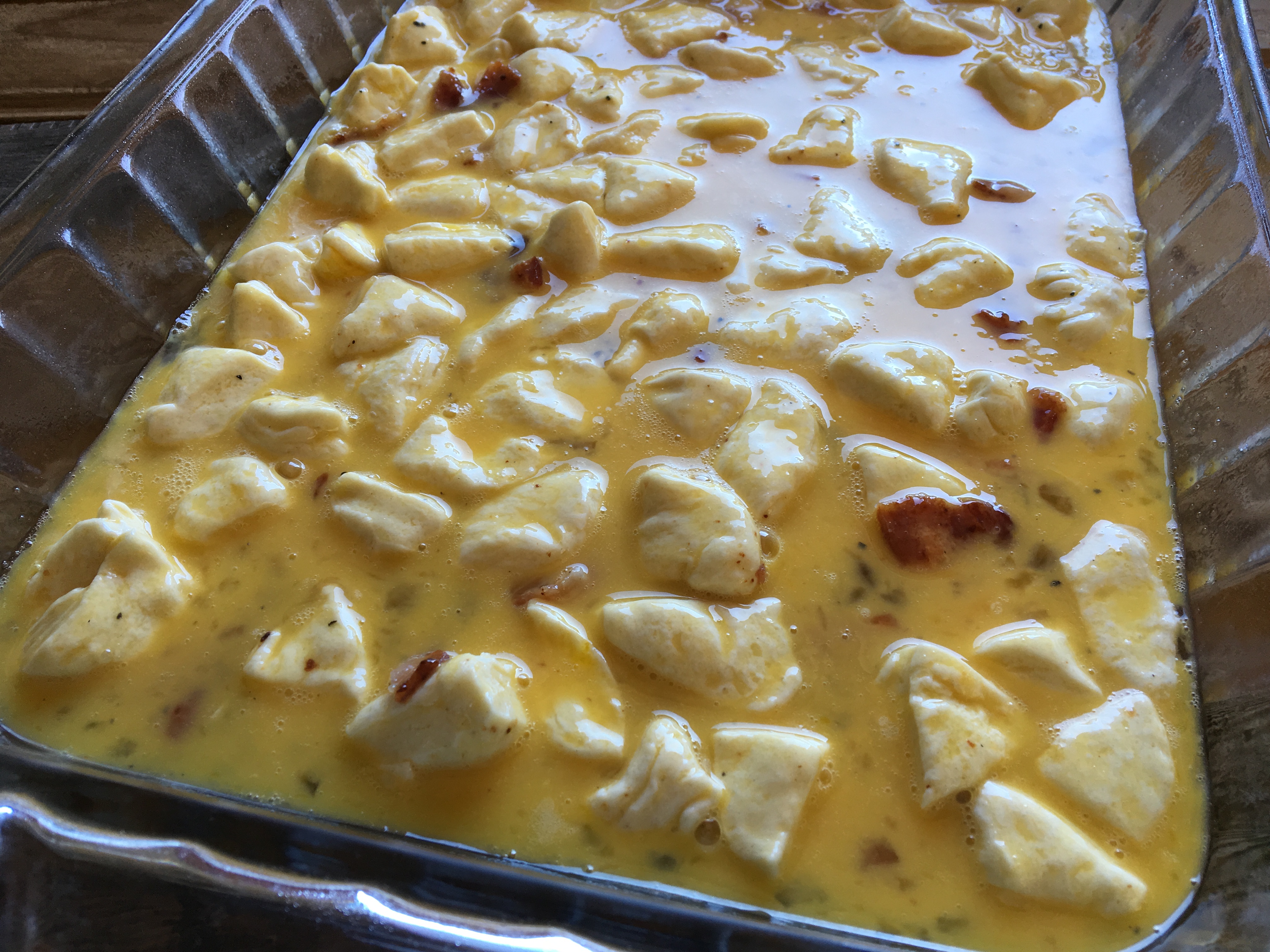 Bacon, Egg, and Cheese Biscuit Bake