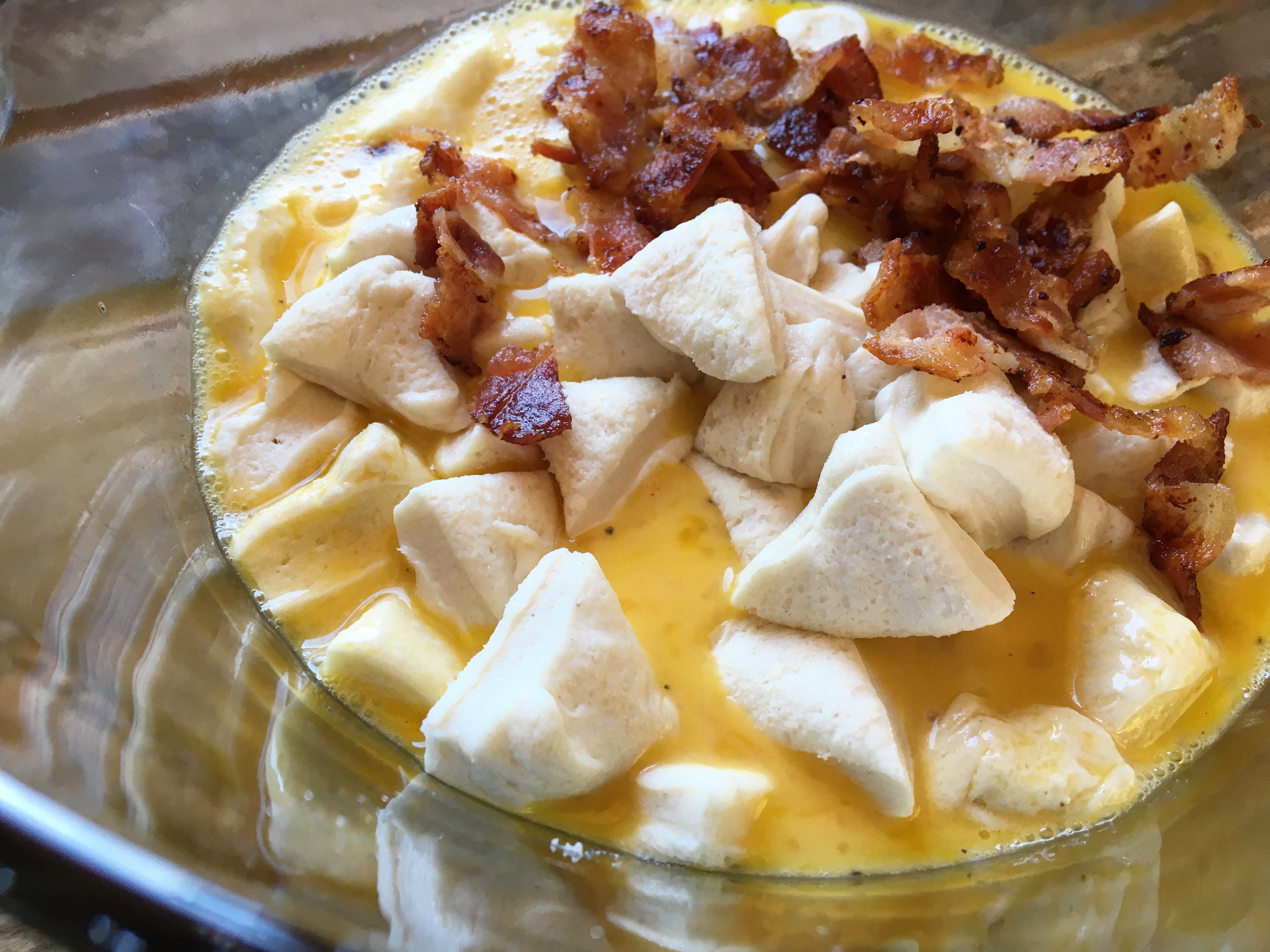 Bacon, Egg, and Cheese Biscuit Bake