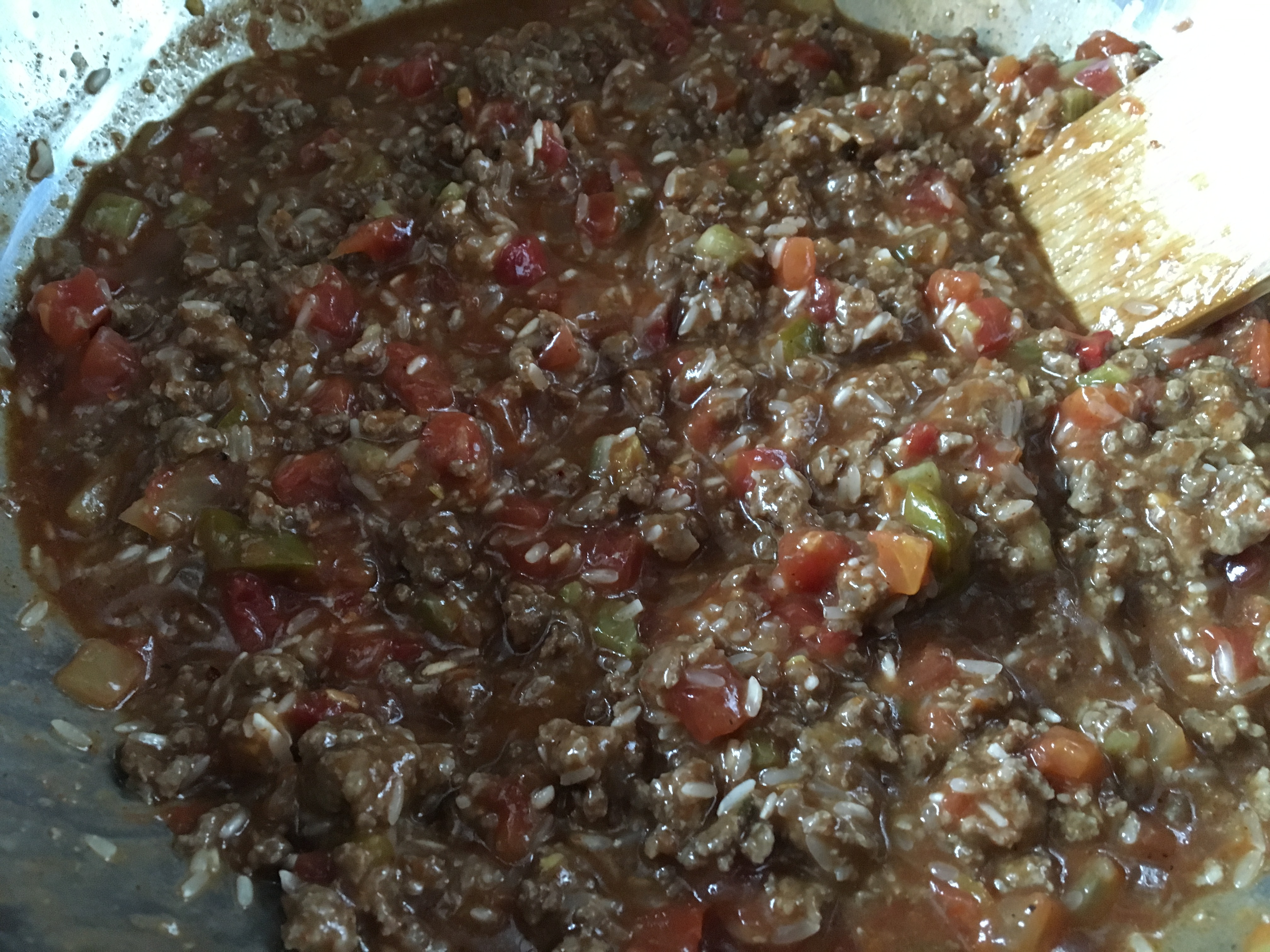 Beef & Rice Taco Casserole