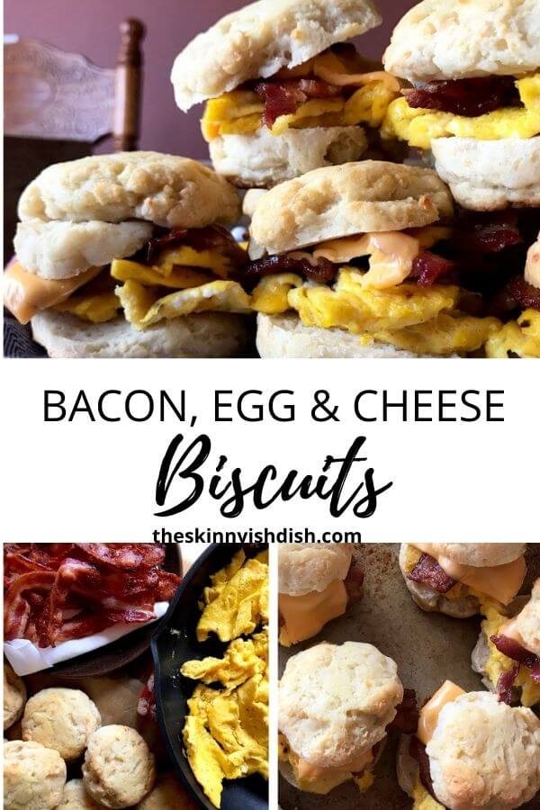 Bacon, Egg, and Cheese Biscuit - The Skinnyish Dish