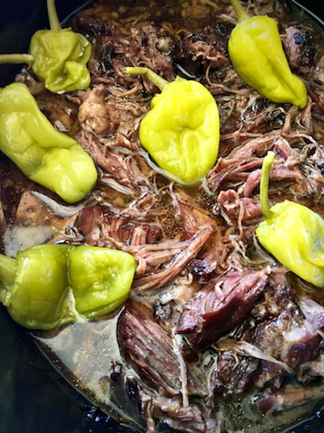 Slow Cooker Italian Beef - The Skinnyish Dish