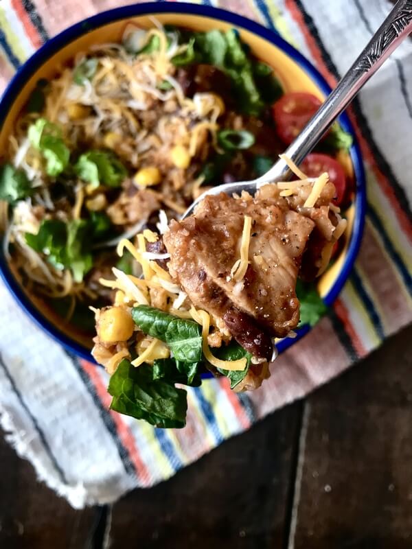 Instant Pot Chicken Burrito Bowls - The Skinnyish Dish