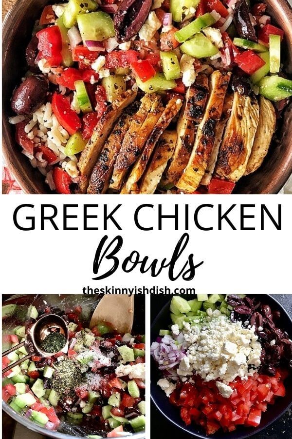 Greek Chicken Bowls - The Skinnyish Dish