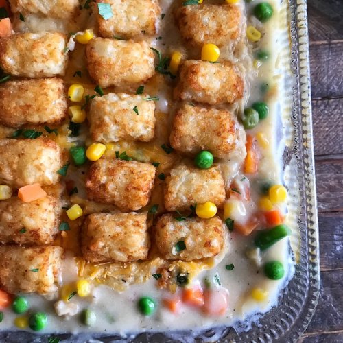 Tater Tot Topped Chicken Pot Pie The Skinnyish Dish 6185