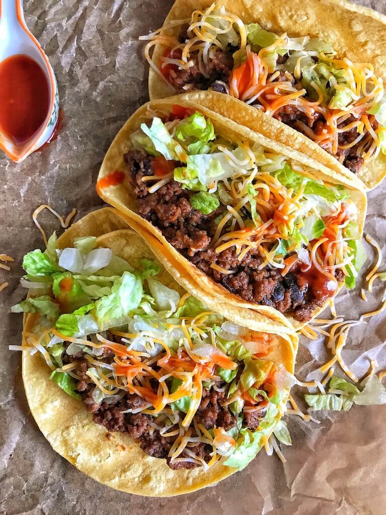 Beef and Bean Taco Meat The Skinnyish Dish