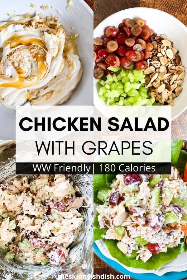 Chicken Salad with Grapes - The Skinnyish Dish