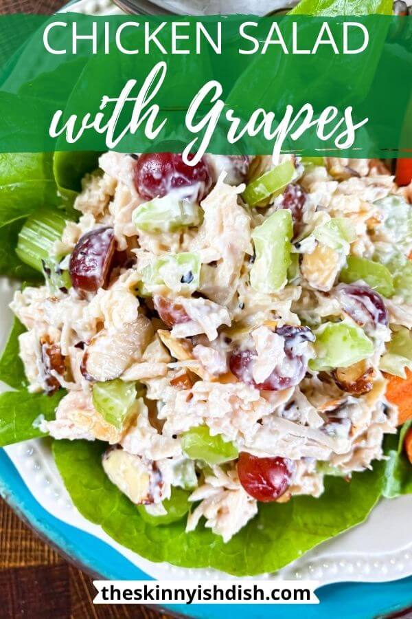 Chicken Salad with Grapes - The Skinnyish Dish