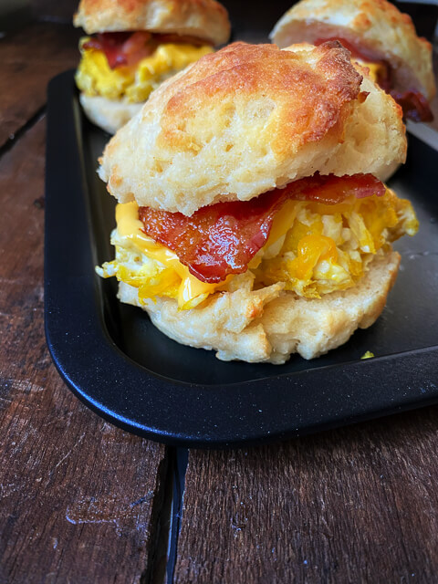 Bacon, Egg, and Cheese Biscuit - The Skinnyish Dish