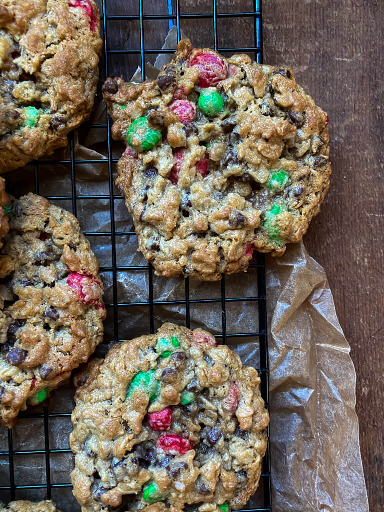 M&M Christmas Cookies (freezer friendly) - One Sweet Appetite