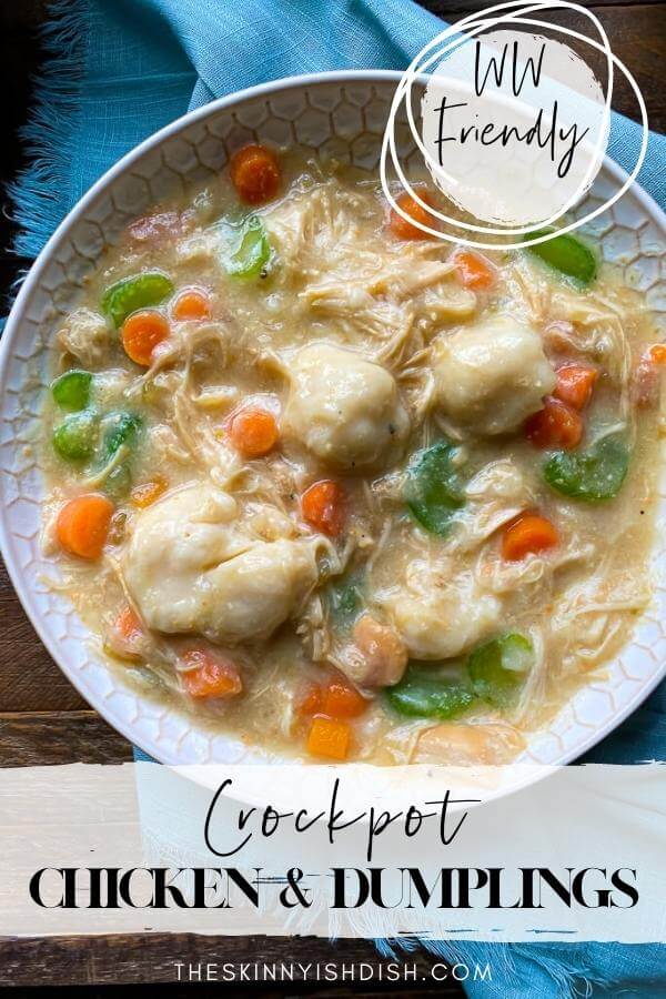 Crockpot Chicken And Dumplings - The Skinnyish Dish