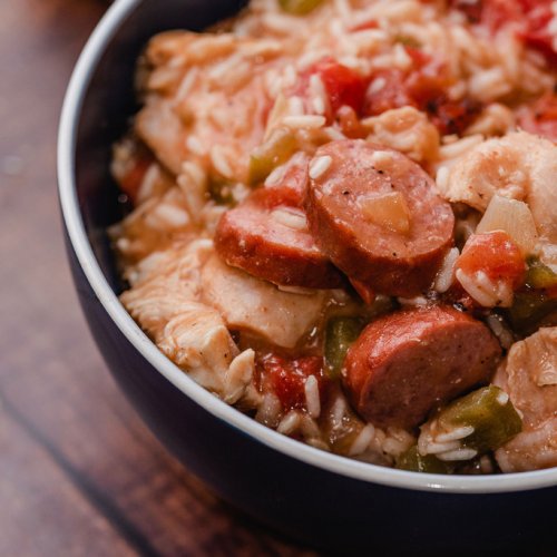 Cajun Chicken, Sausage, and Rice - The Skinnyish Dish