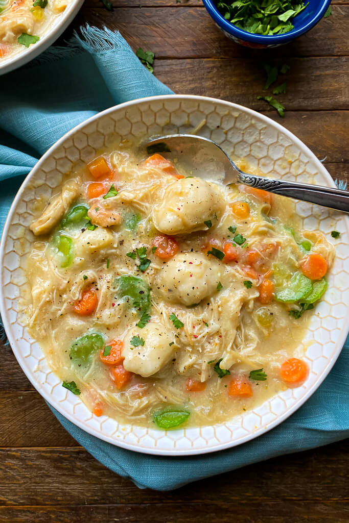 Slow Cooker Chicken and Dumplings Recipe - Lana's Cooking