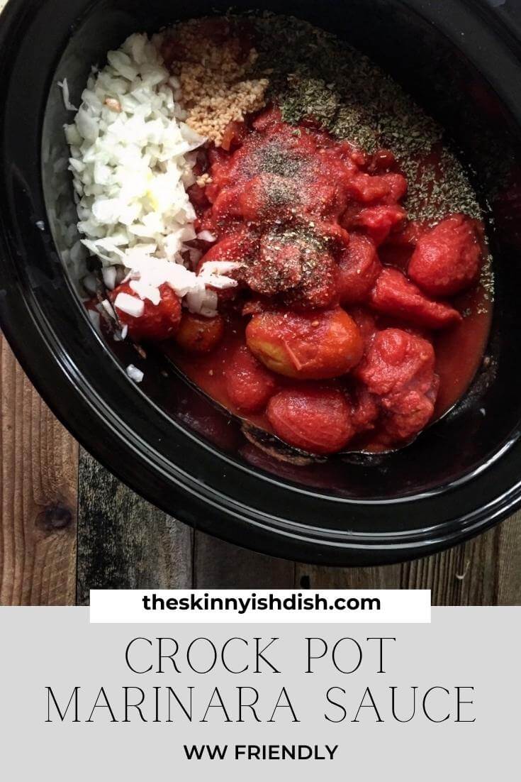 Crock Pot Marinara Sauce The Skinnyish Dish