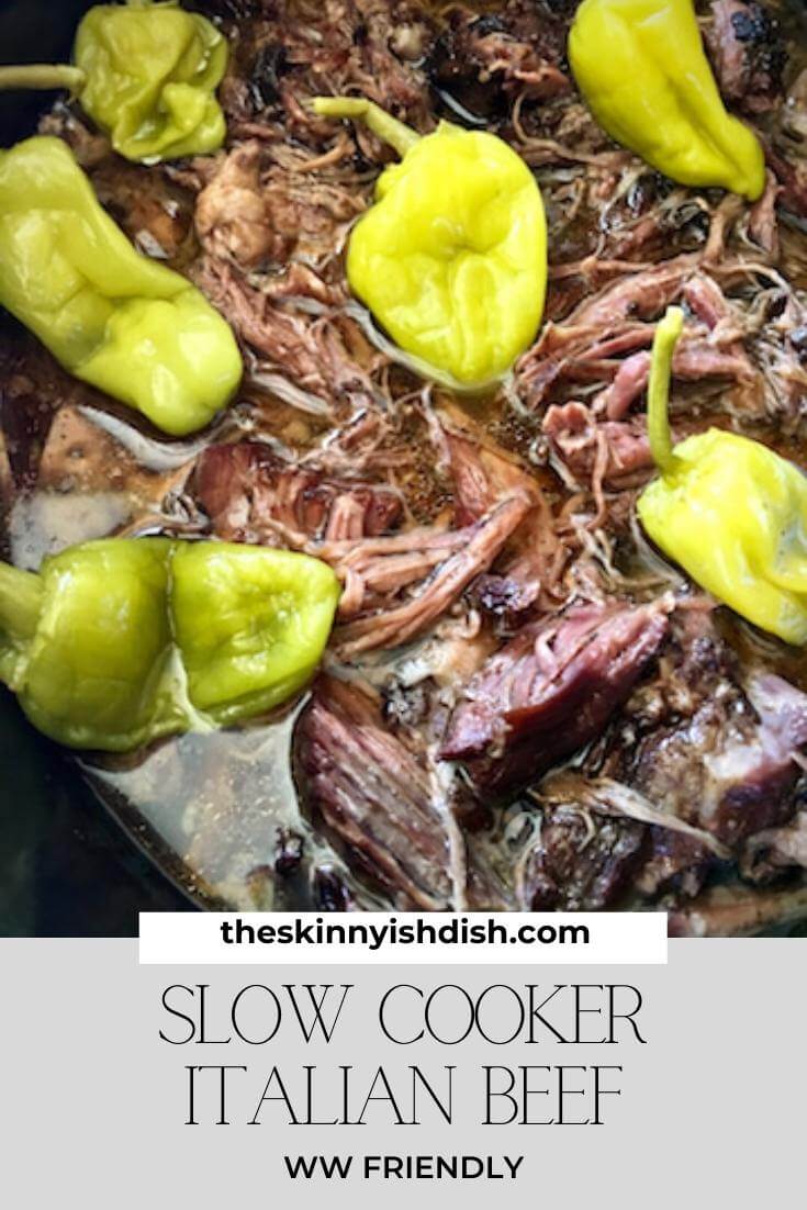 Slow Cooker Italian Beef The Skinnyish Dish