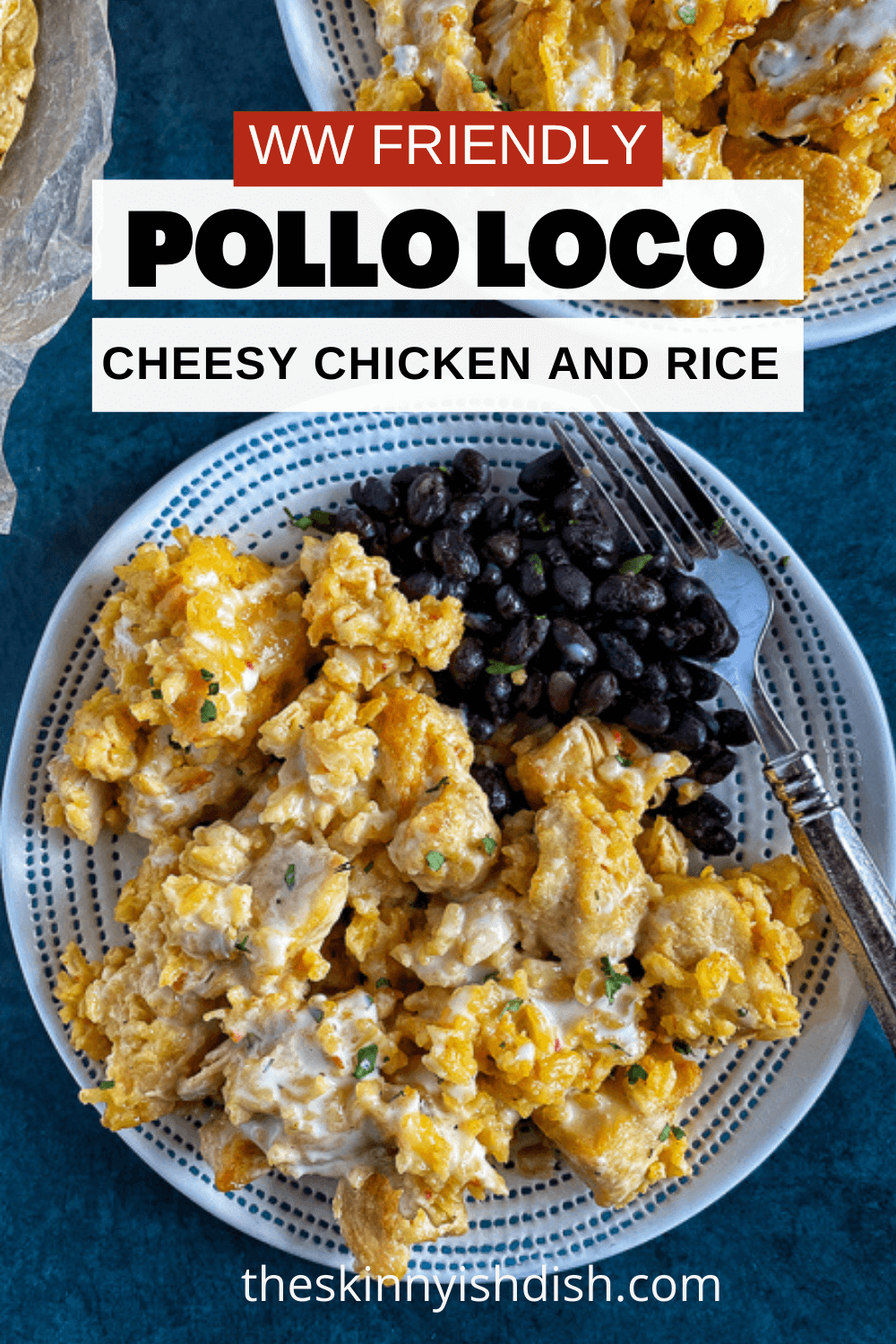 Pollo Loco -Mexican Chicken and Rice with Queso - The Skinnyish Dish 