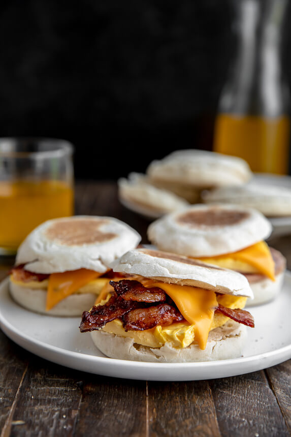 English Muffin Breakfast Sandwiches for an Easy No Drive Thru Breakfast