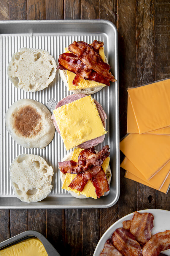 Make-Ahead Egg & Cheese Breakfast Sandwiches (with Keto Option)