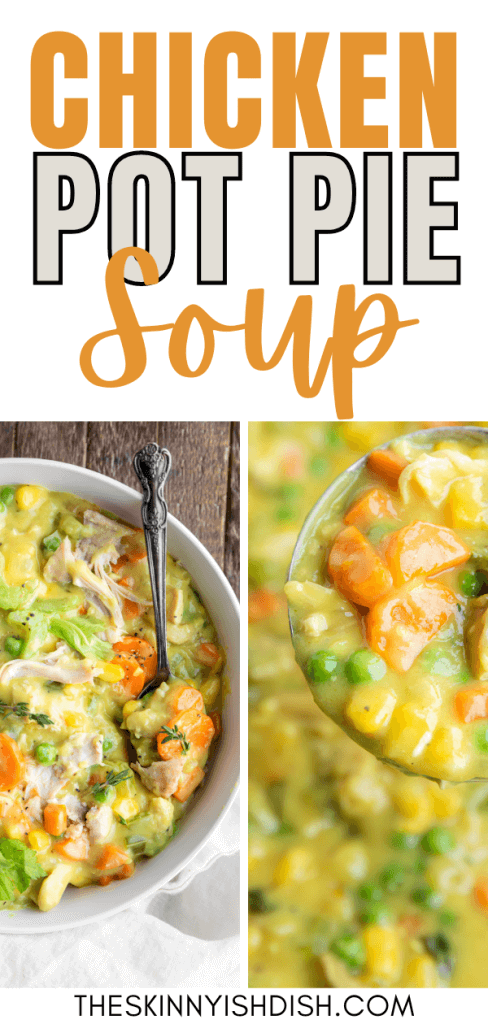 Chicken Pot Pie Soup - The Skinnyish Dish