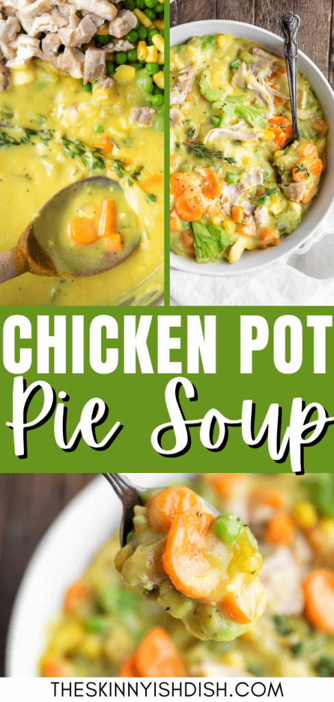 Chicken Pot Pie Soup - The Skinnyish Dish