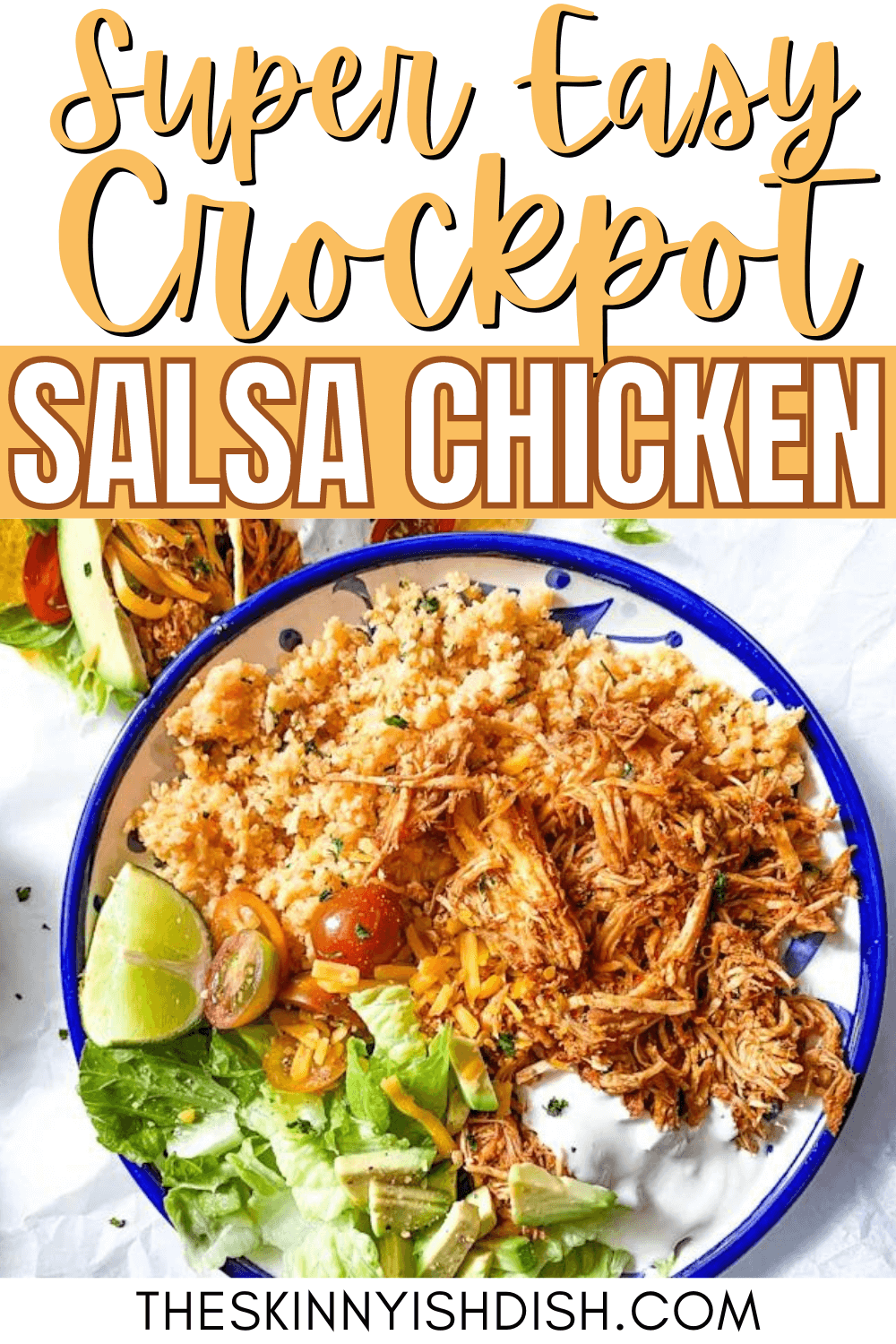 Crockpot Salsa Chicken The Skinnyish Dish