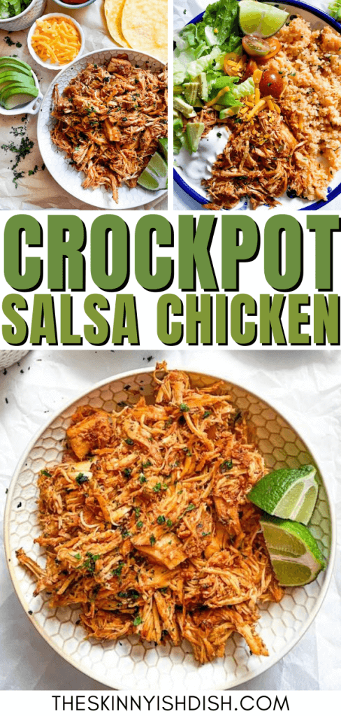 Crockpot Salsa Chicken - The Skinnyish Dish