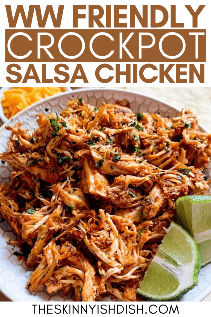 Crockpot Salsa Chicken The Skinnyish Dish