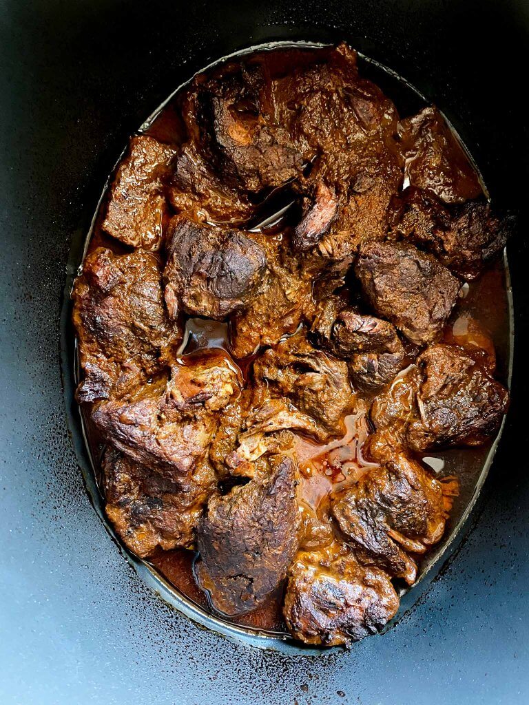 cooked beef barbacoa