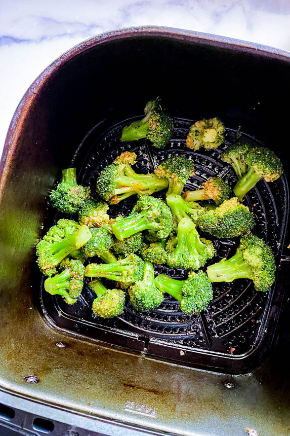 frozen broccoli in air fryer insert 