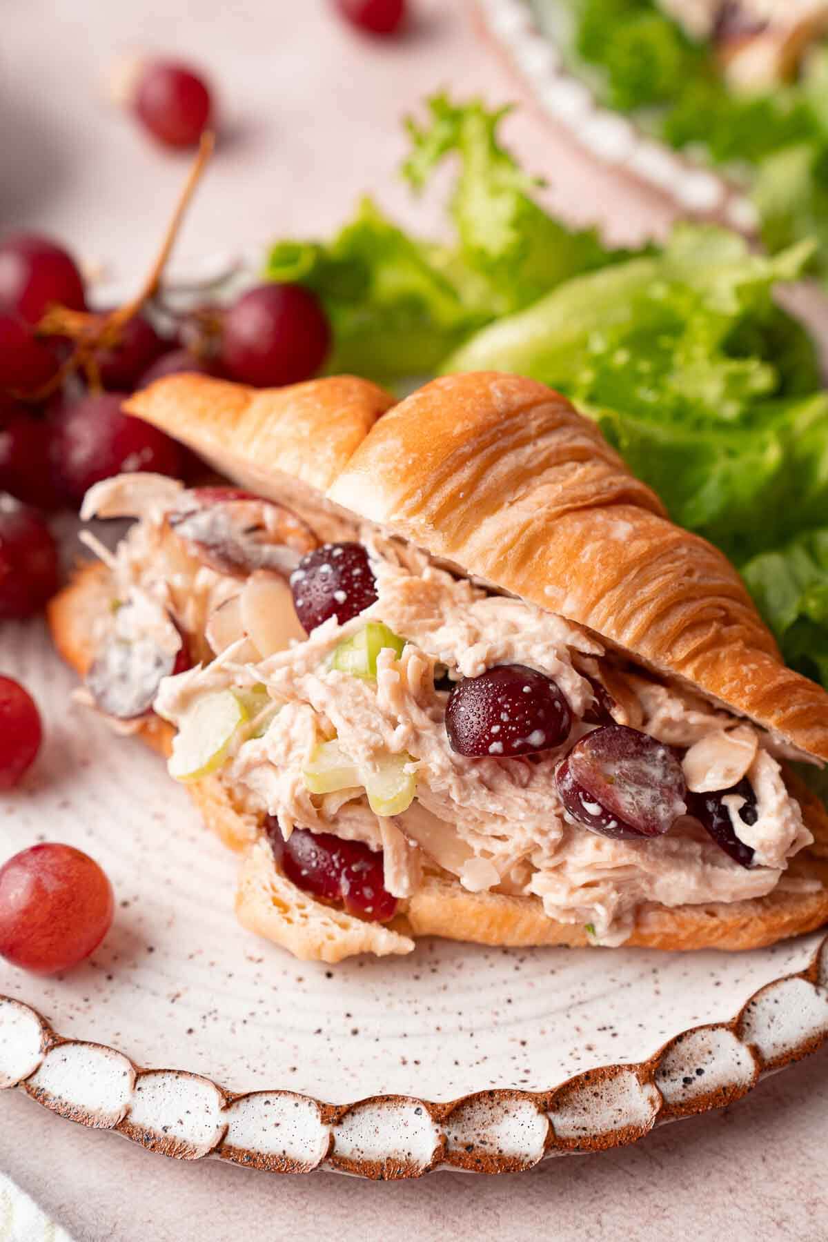 Chicken Salad with Grapes - The Skinnyish Dish