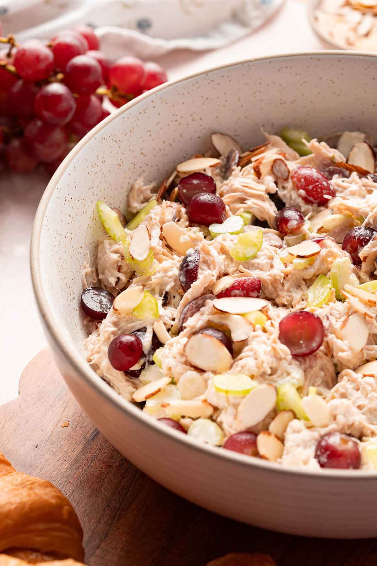 Chicken salad with grapes